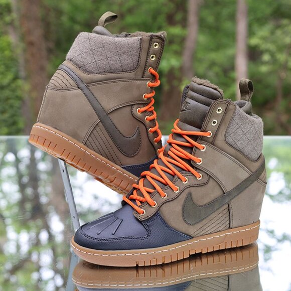 Nike Dunk Sky Hi Sneakerboot 2.0 Dark Loden Raspberry - Picture 2 of 13